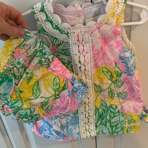 Floral Sleeveless Top and Bloomers Set